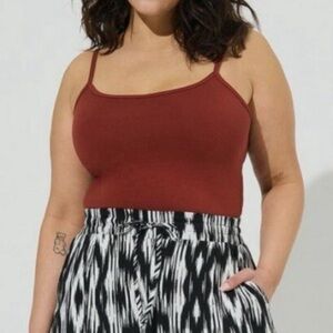 🆕 Foxy Cami 00 M L 10 NWT Torrid New! Camisole Tank Top Brick